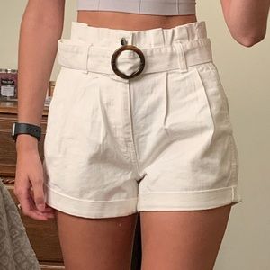 Forever 21 High Waisted Paper Bag Shorts
